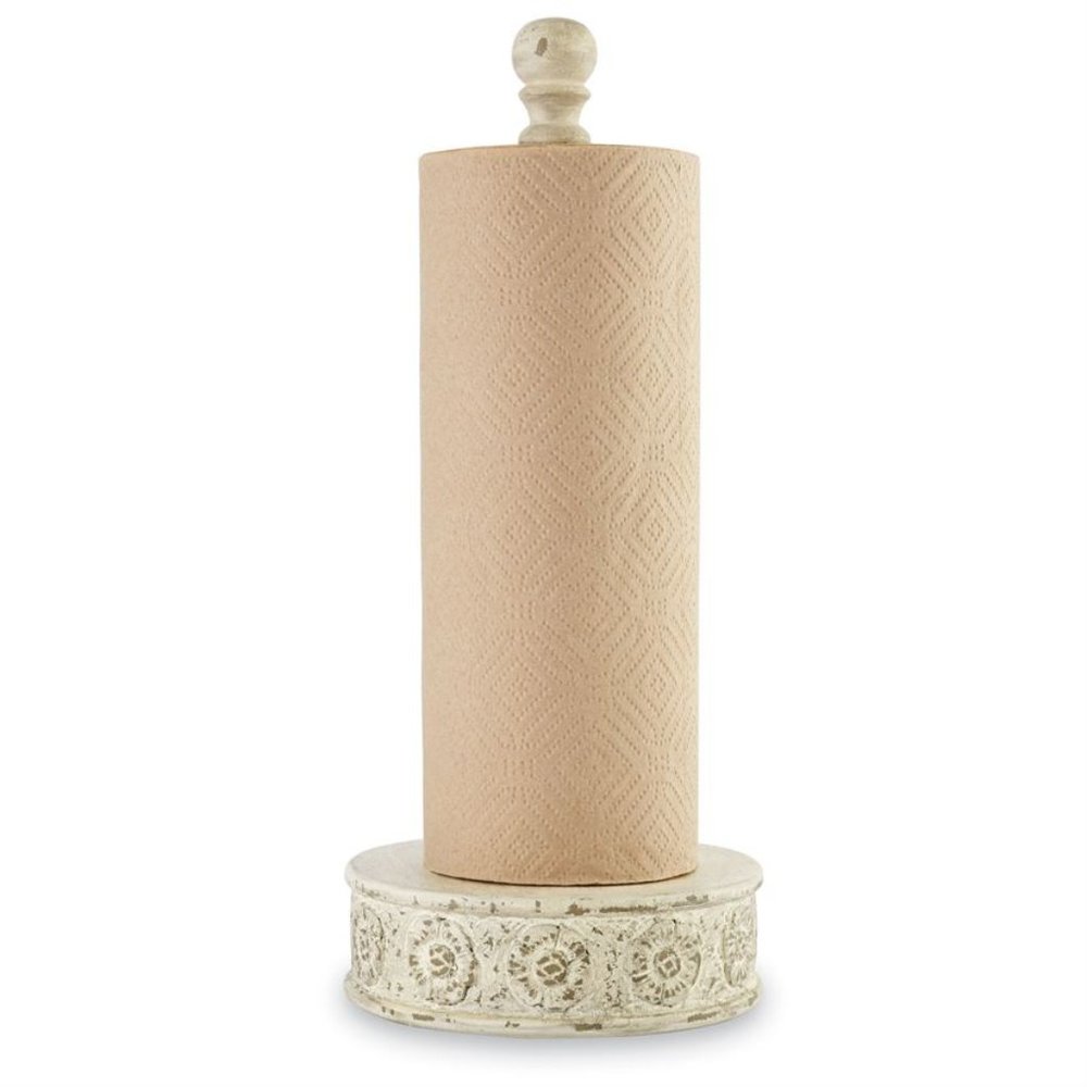 Carved Paper Towel Holder